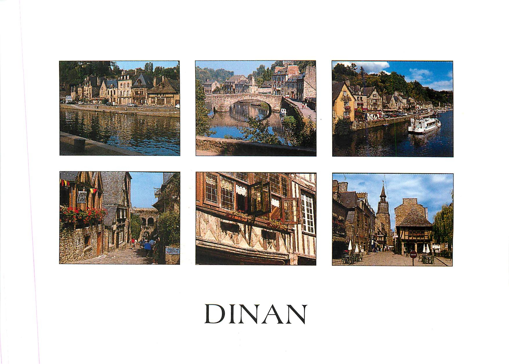 CPM Couleurs de Bretagne Dinan (Cotes d'Armor) Les vieilles maisons du port et les rues du Jerzual e