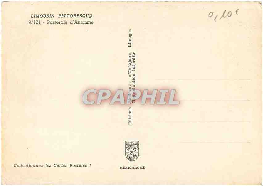 CPM Limousin Pittoresque Pastorale d'Automne — Rückseite