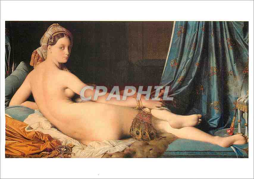 CPM Ingres La grande odalisque 1814 toile