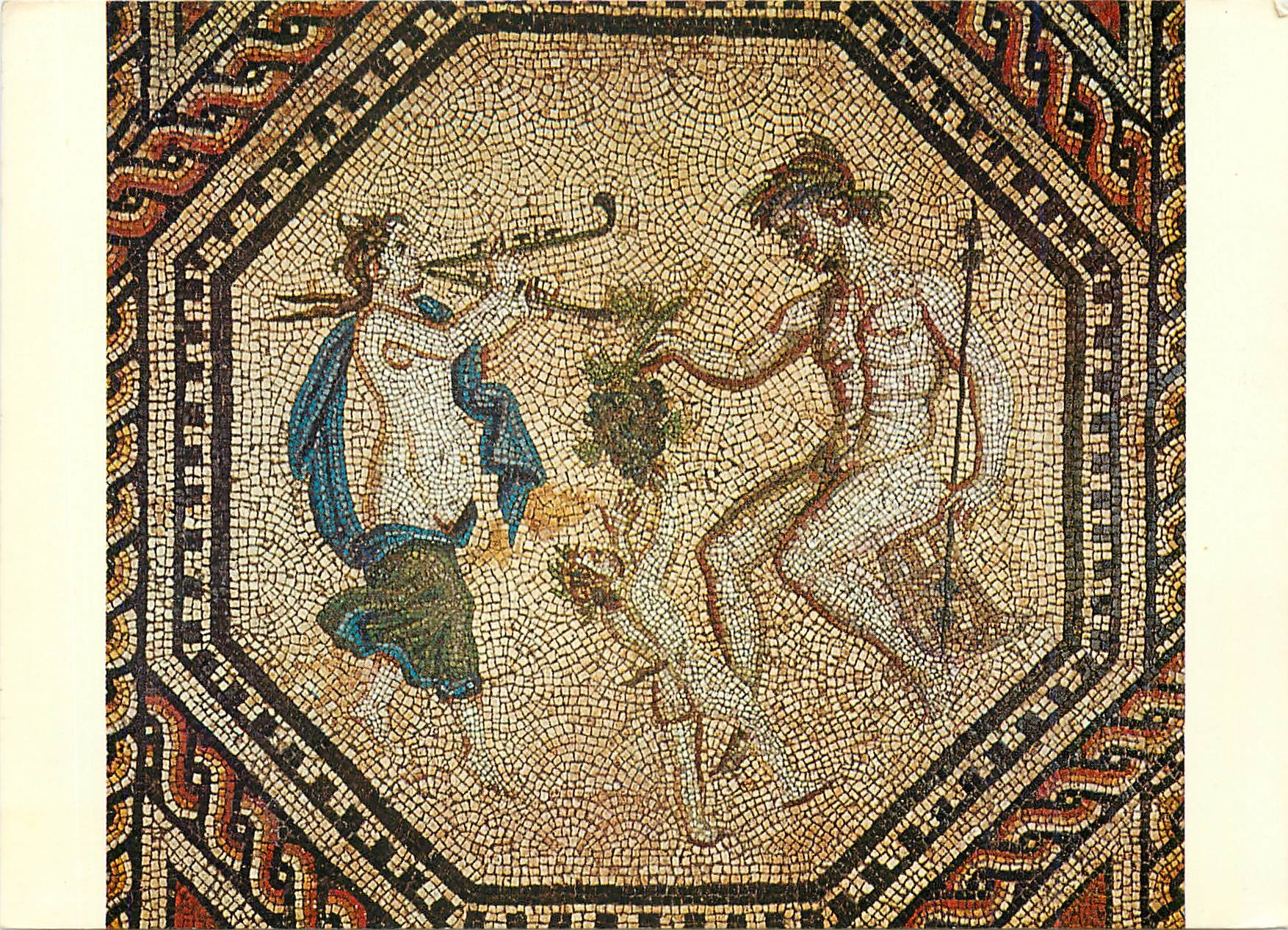 CPM Detail des Dionysos Mosaiks Gesamtmabe des Mosaiks 7 105 m