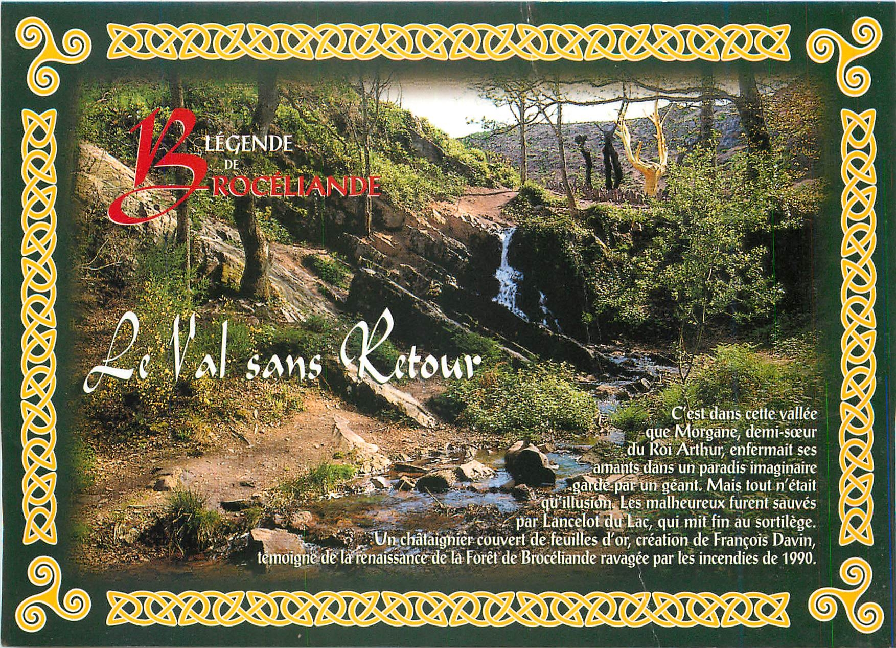 CPM Legende du Pays Breton(Foret de Broceliande) Le Val sans Retoure