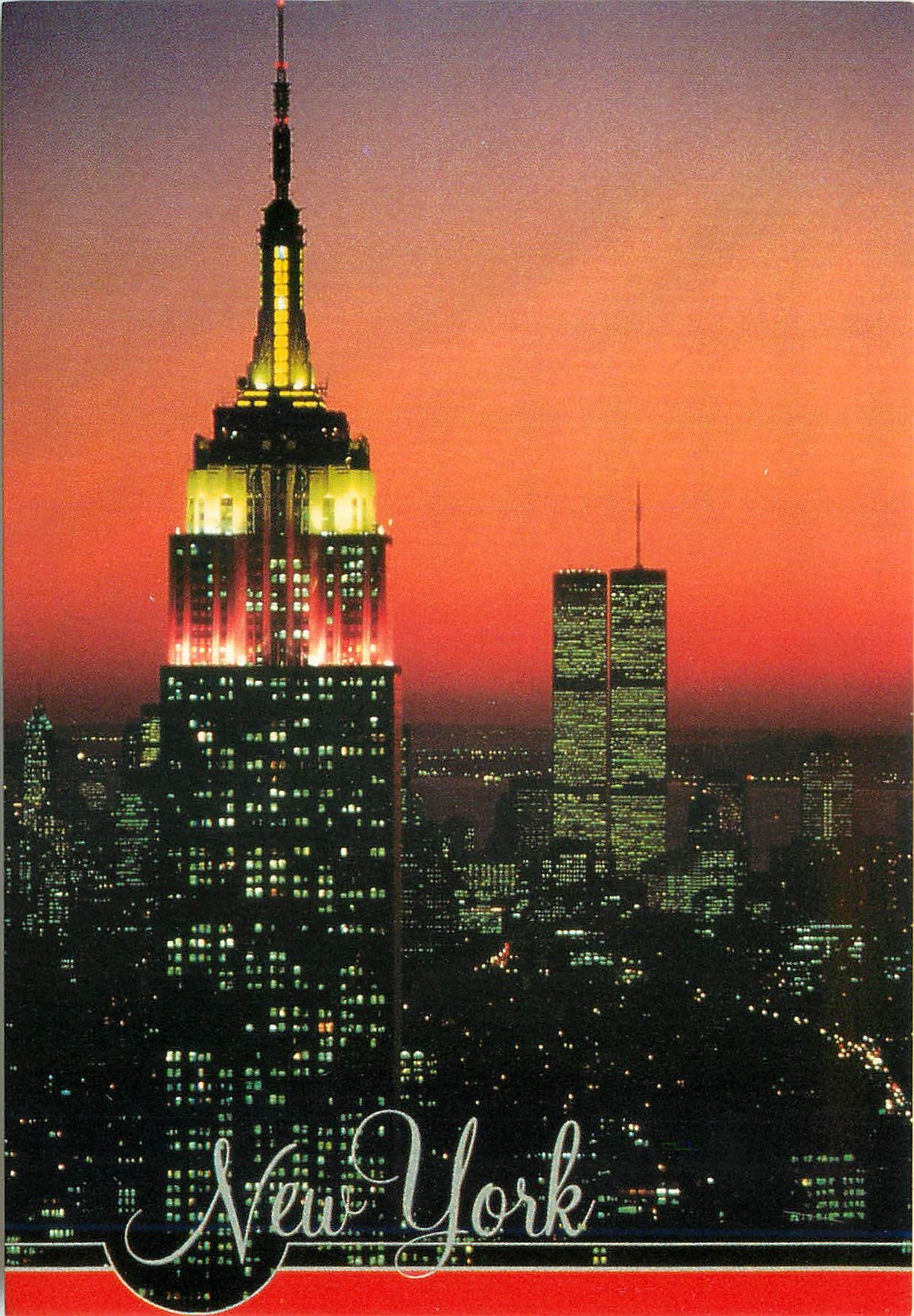 CPM New York the empire state Building at Night
