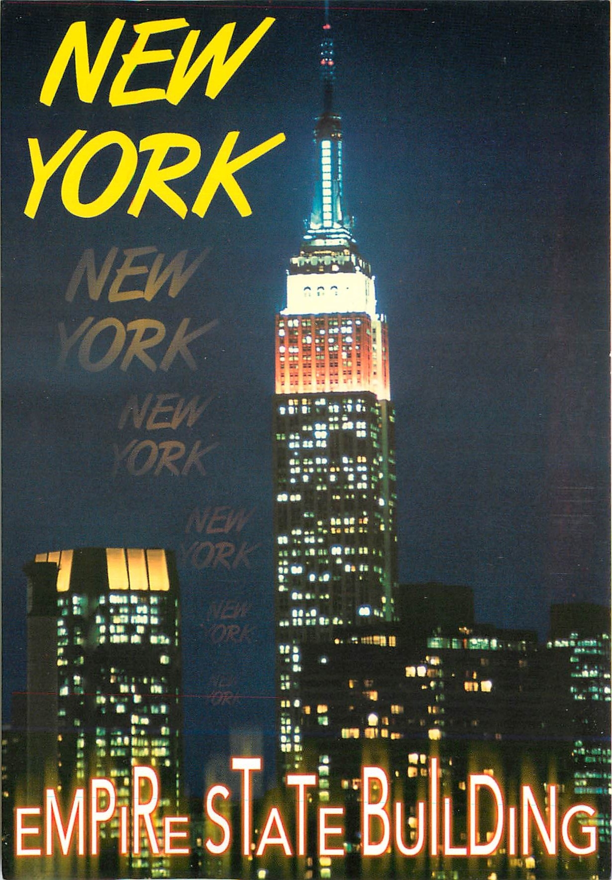 CPM New York The empire State Bulding at night