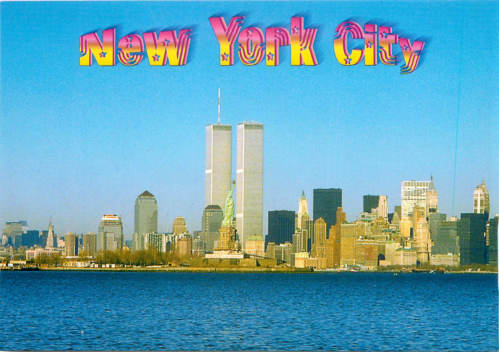 CPM New York Fabulous New York Skyline with the statue of Liberty in the New York Harbor