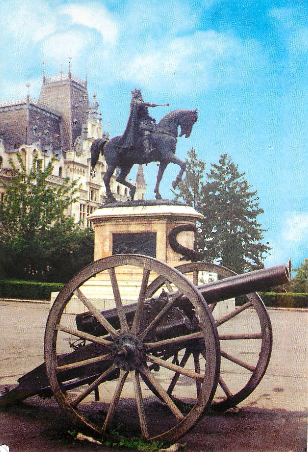 CPM Lasi Statuia lui Stefan cel Mare si Sfant