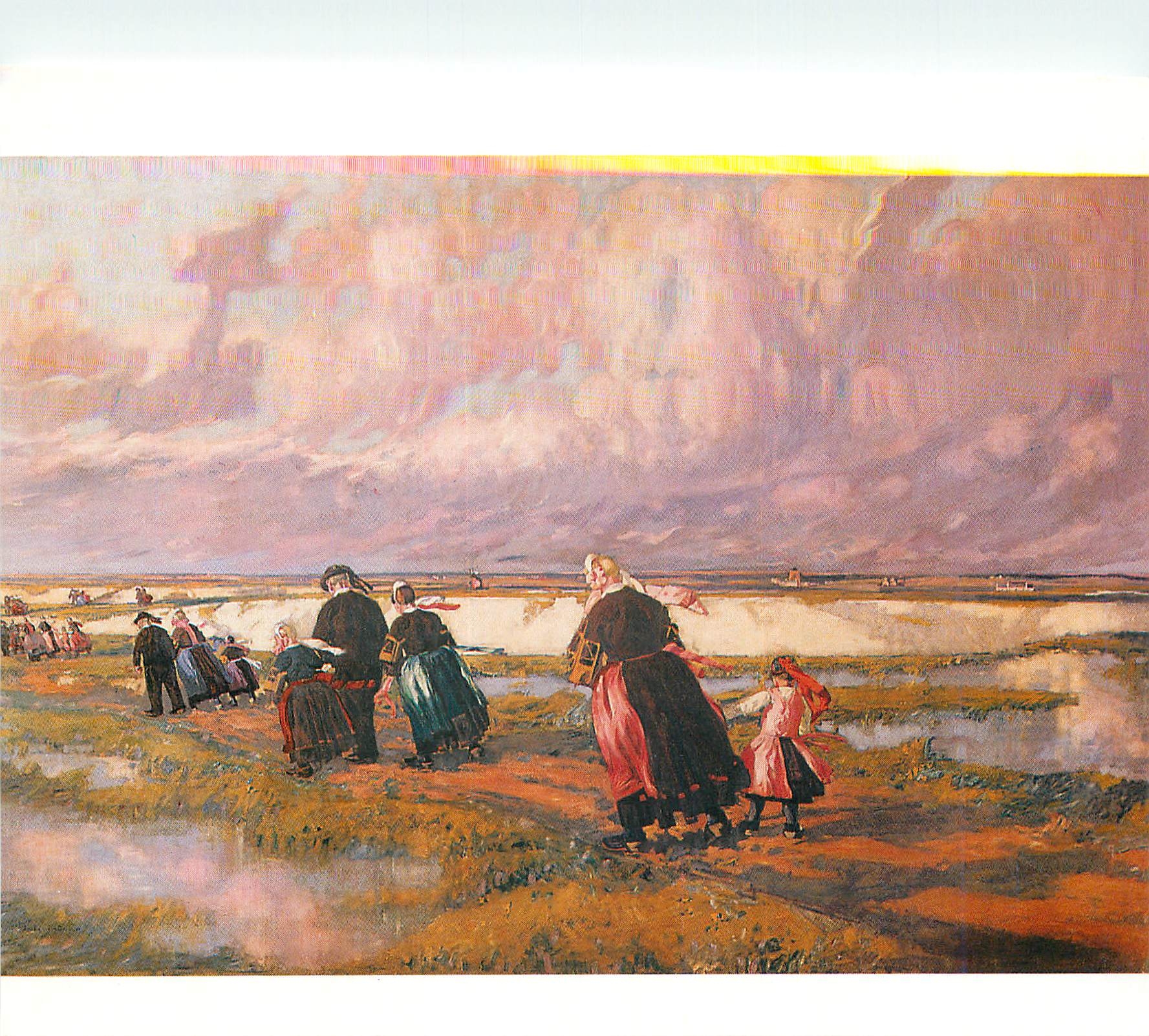 CPM Jean Jullen Lemordant Saint Malo 1878 Paris 1968 Contre le vent
