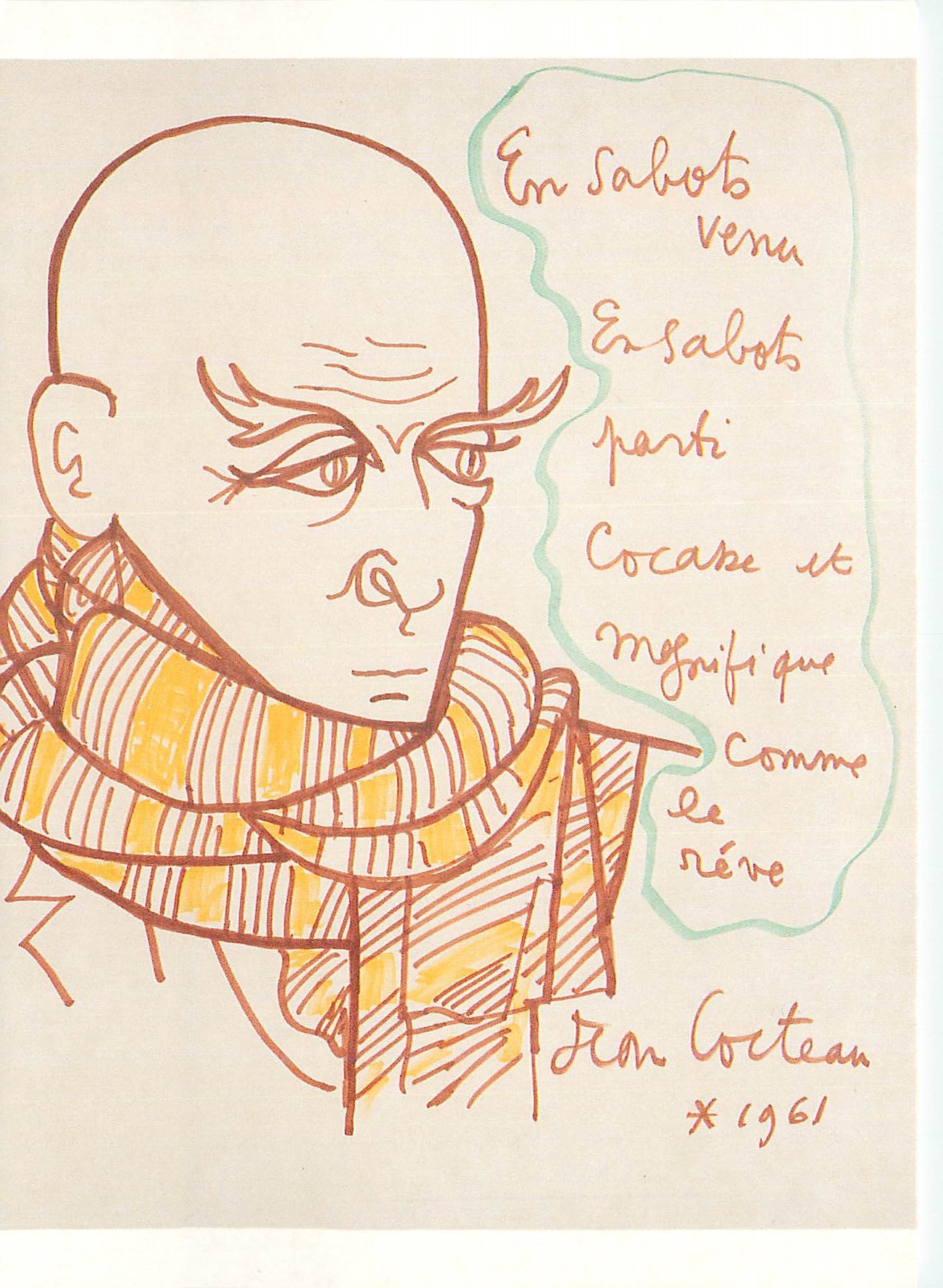 CPM Jean Cocteau Maisons Laffitte 1889 Milly la Foret 1963 Portrait de Max Jacob