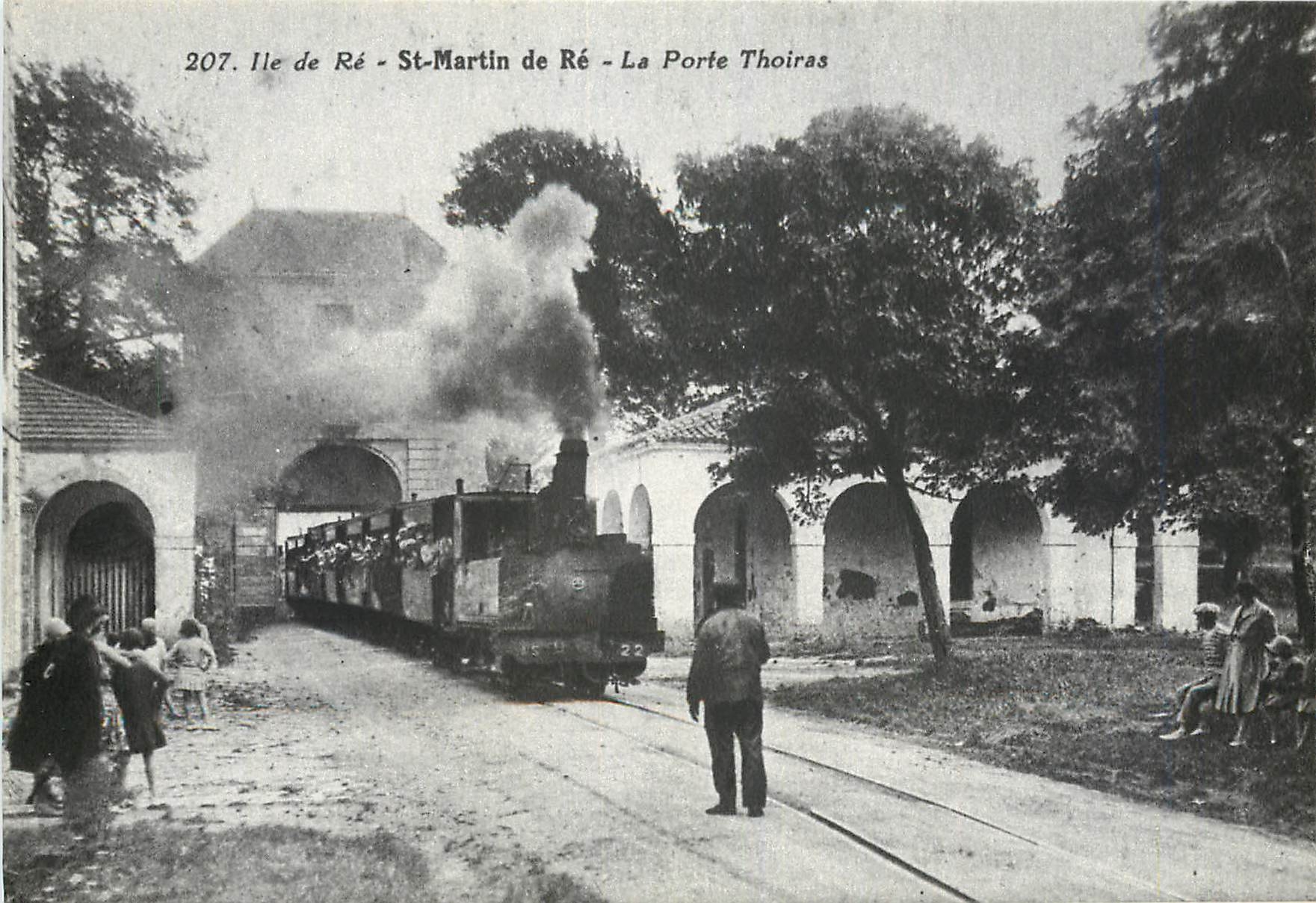 CPM Ile de Re St Martin de Re La Porte Thoiras Train
