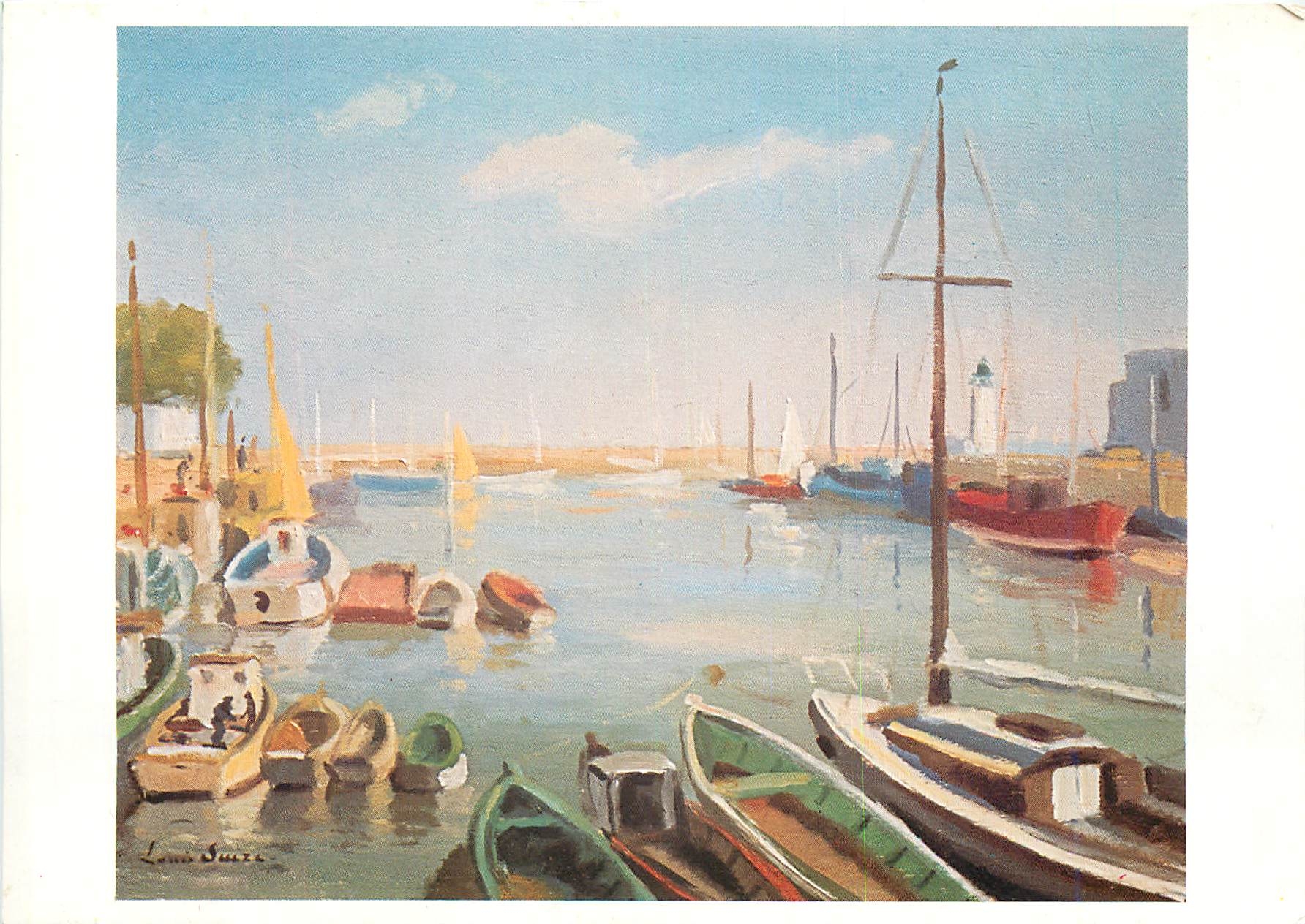 CPM Ile de Re Port de la Flotte Peiture de Louis Suire