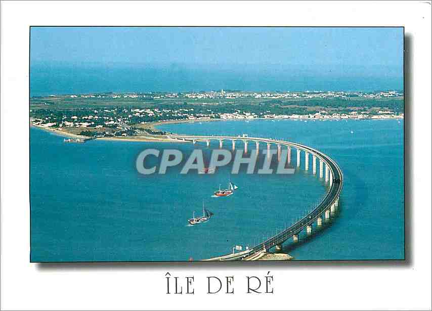 CPM Ile de Re (Chte Mme) La Cote Atlantique le pont construit en 1987 1988 sur 28 piles