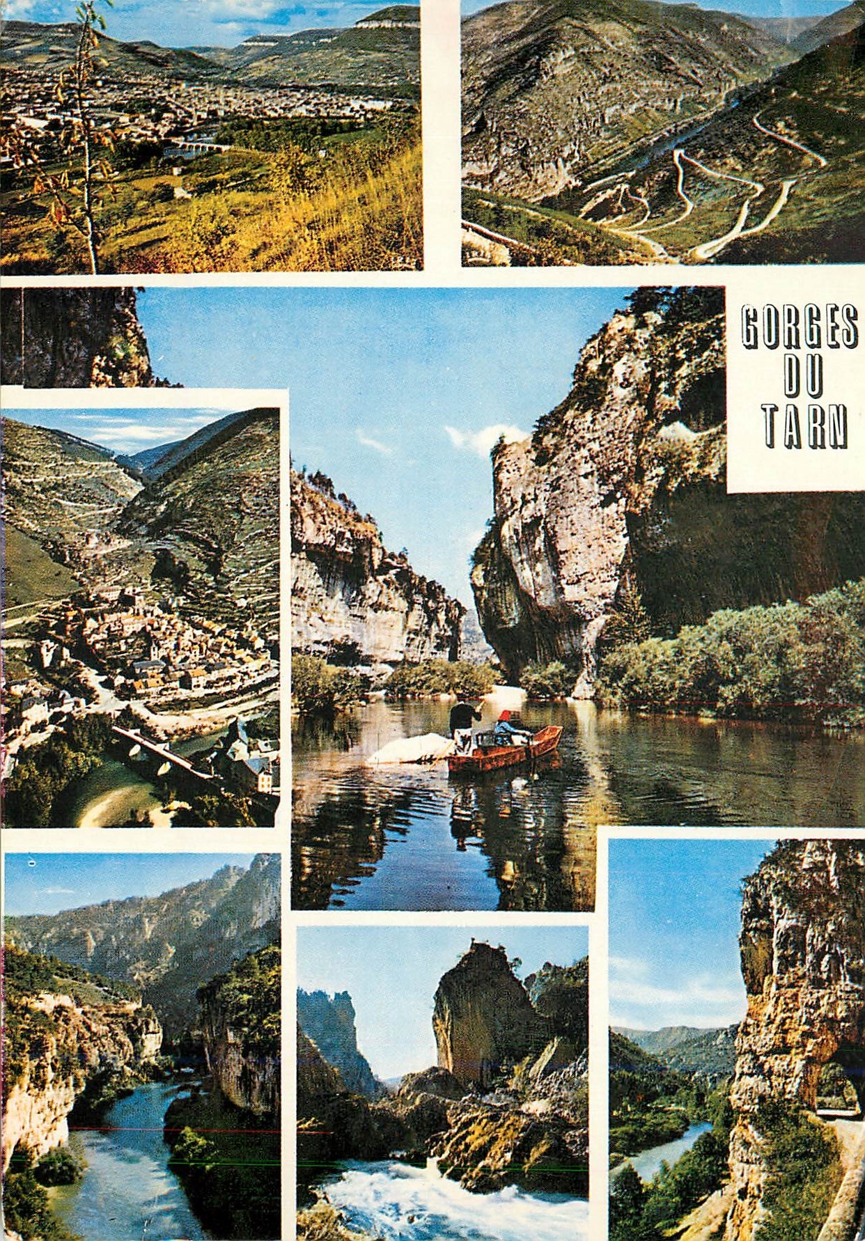 CPM Gorges du Tarn Vue generale de Milau Les Lacets a la Malene Sainte Enimie