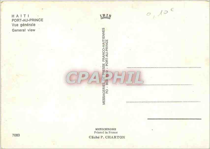 CPM Haiti Port au Prince Vue generale — Rückseite