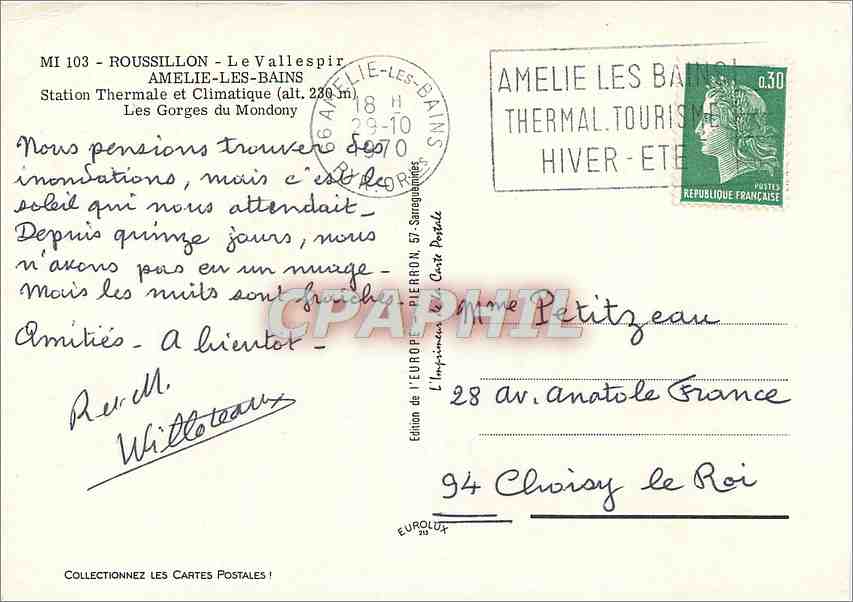 CPM Roussillon Le Vallespir Station Thermale et Climatique — Back