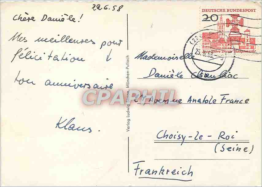 CPM Bonn — Rückseite