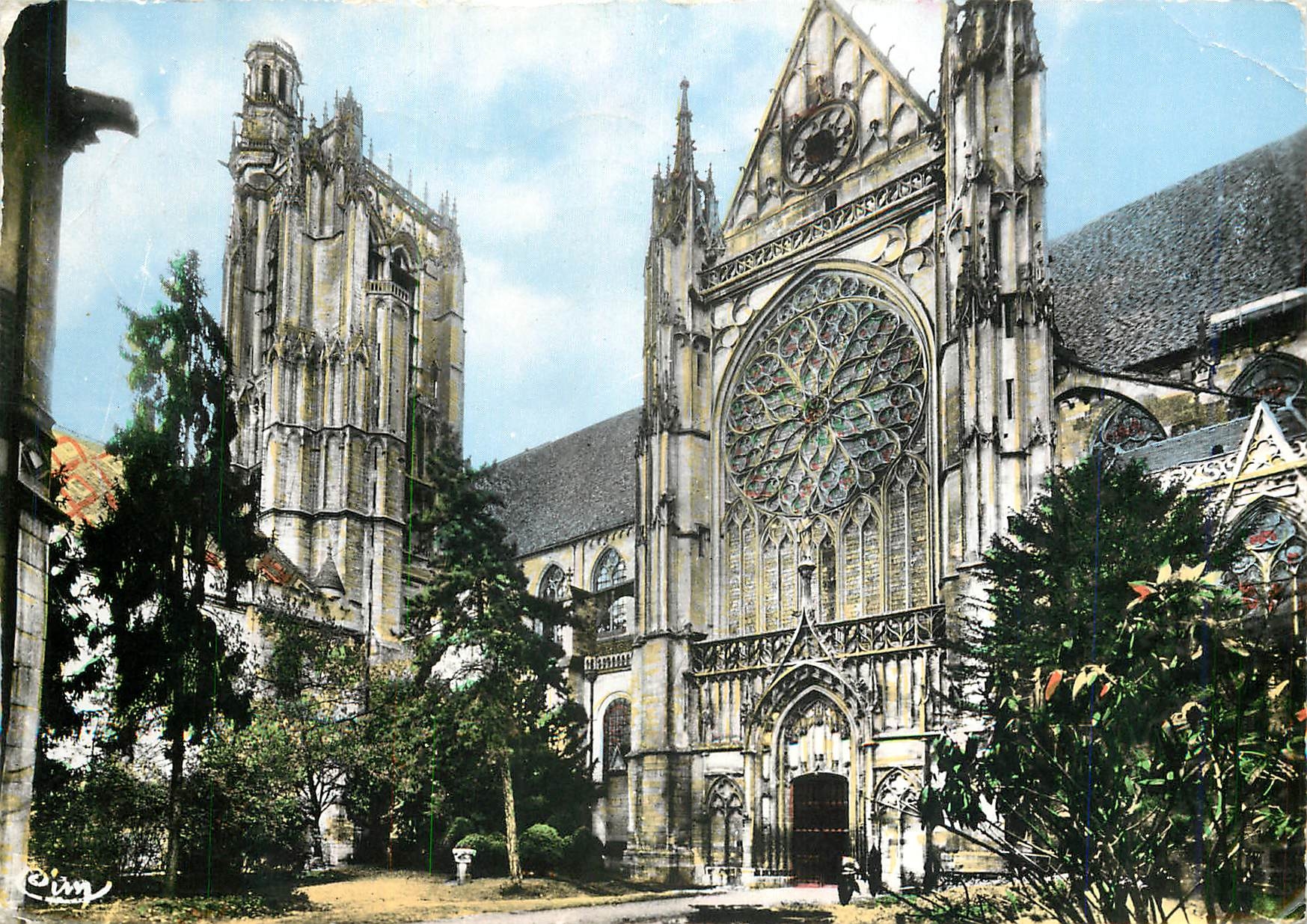 CPM Sens (Yonne) La Cathedrale et le Portail de Moise