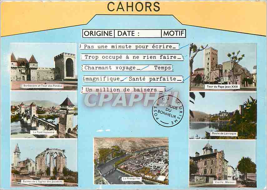 Cahors — Ruines de l'Église des Jacobins, Pont Valentré, Tour du Pape Jean XXII — Éditions Gaby