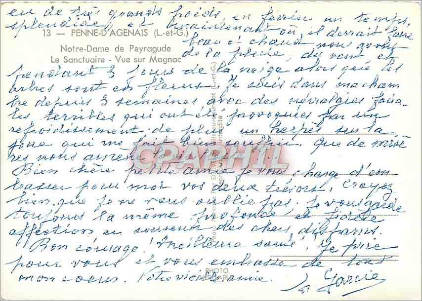 CPM Penne d'Agenais (L et G) Notre Dame de Peyragude — Back