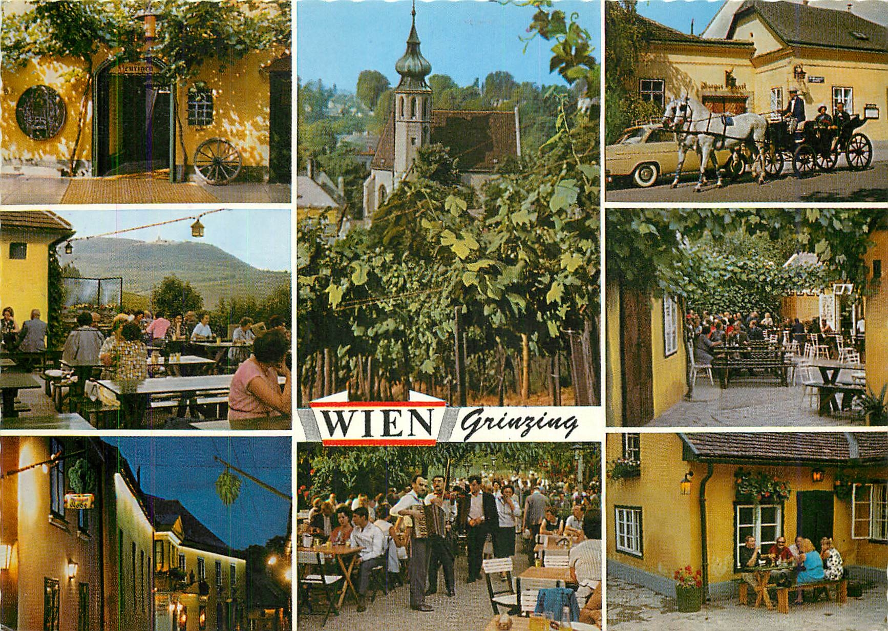 CPM Vienne Grinzing Taverne de vin de renom mondial