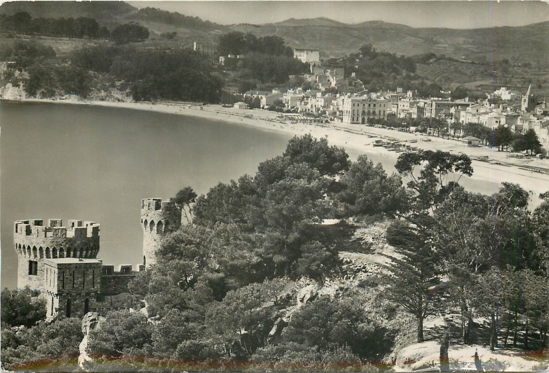 CPM Costa Brava LLoret de Mar Vista parcial y castillo