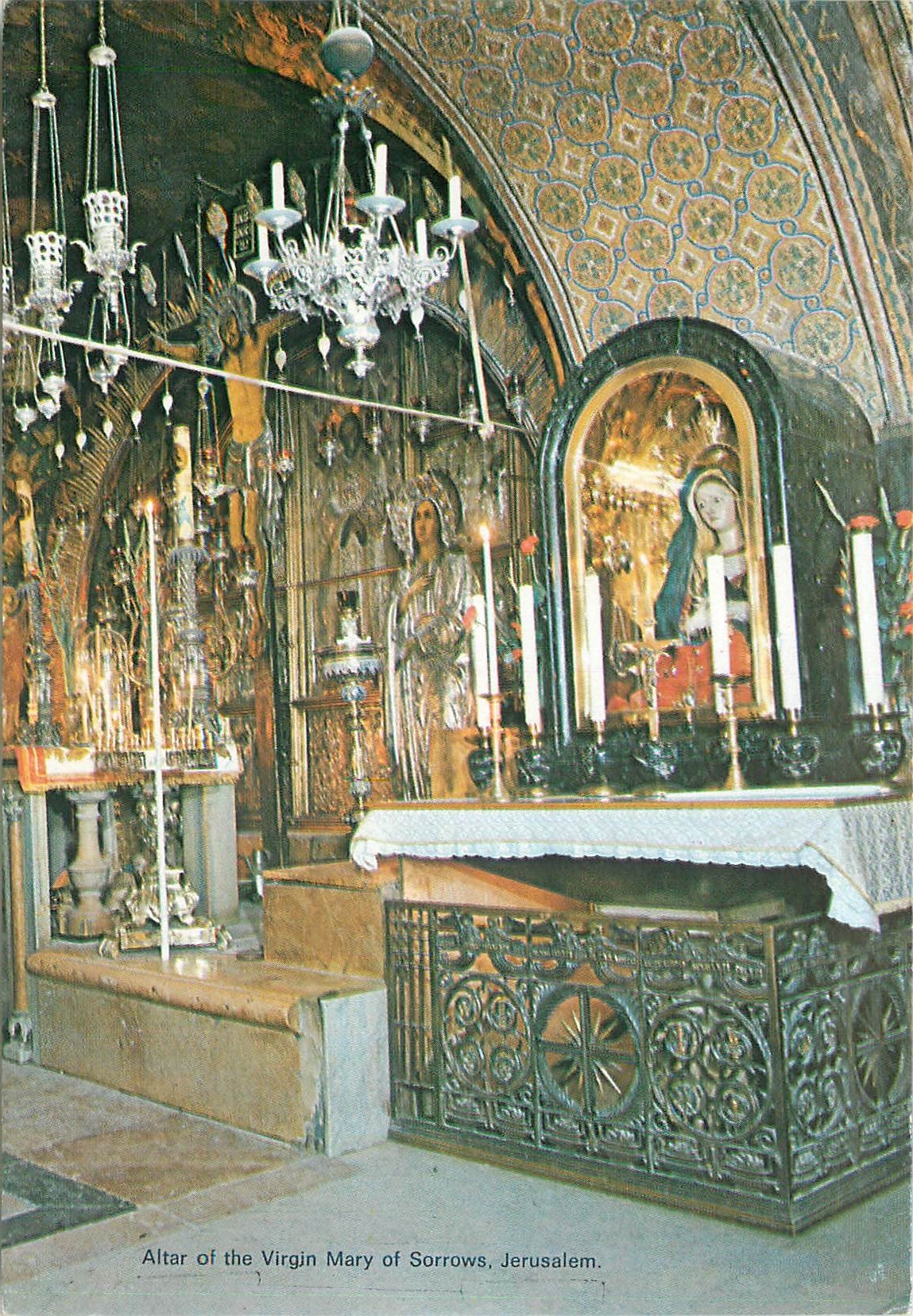 CPM Jerusalem Altar of the Virgin Mary of Sorrows