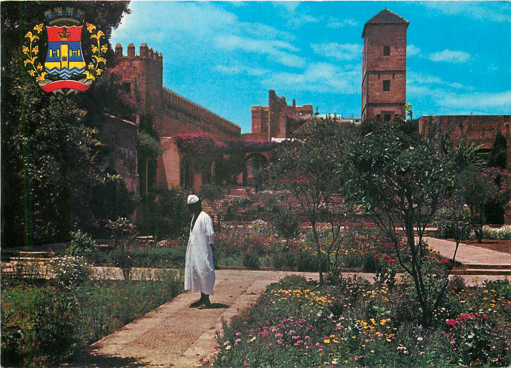 CPM Merveilleux jardin des Oudaias a Rabat