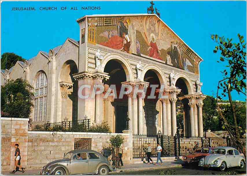 CPM Jerusalem Church of all nations Basilique et jardin de Gethsemani