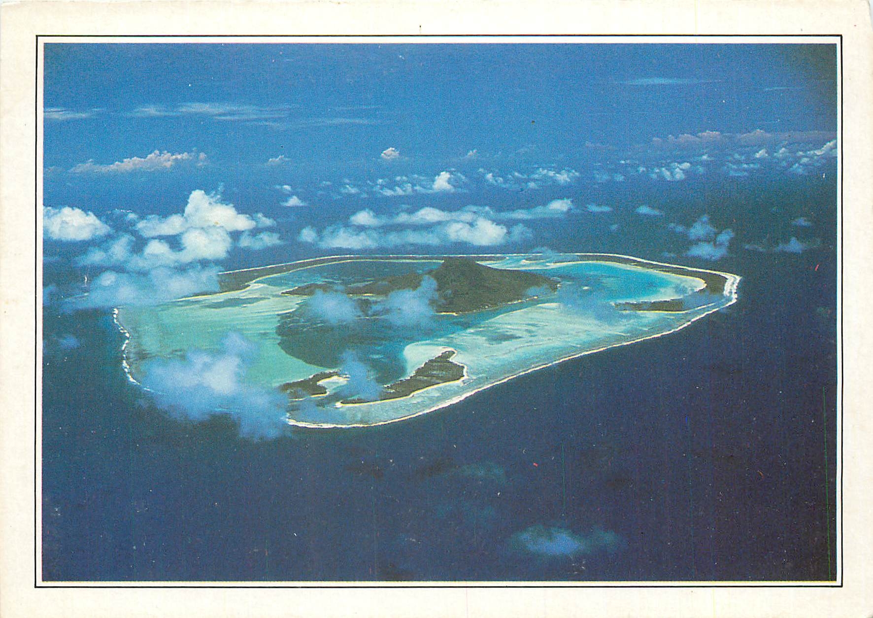 CPM Maupiti L'ile vue d'avion Polynesie Francaise
