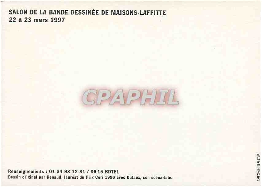 CPM Salon de la bande dessinee de maisons Laffitte  — Rückseite