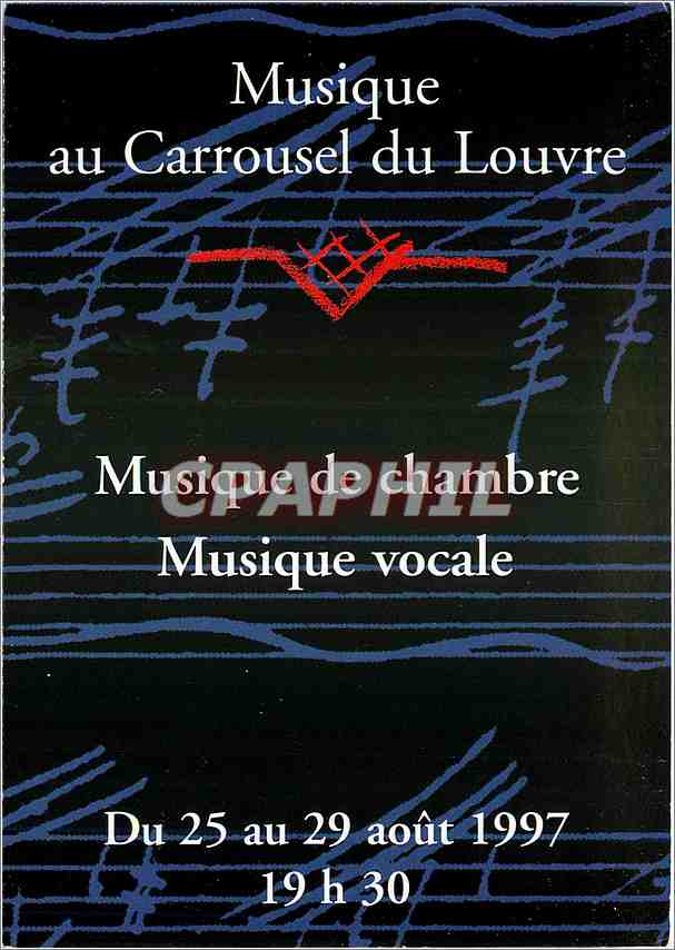 CPM Musique au Carrousel du Louvre