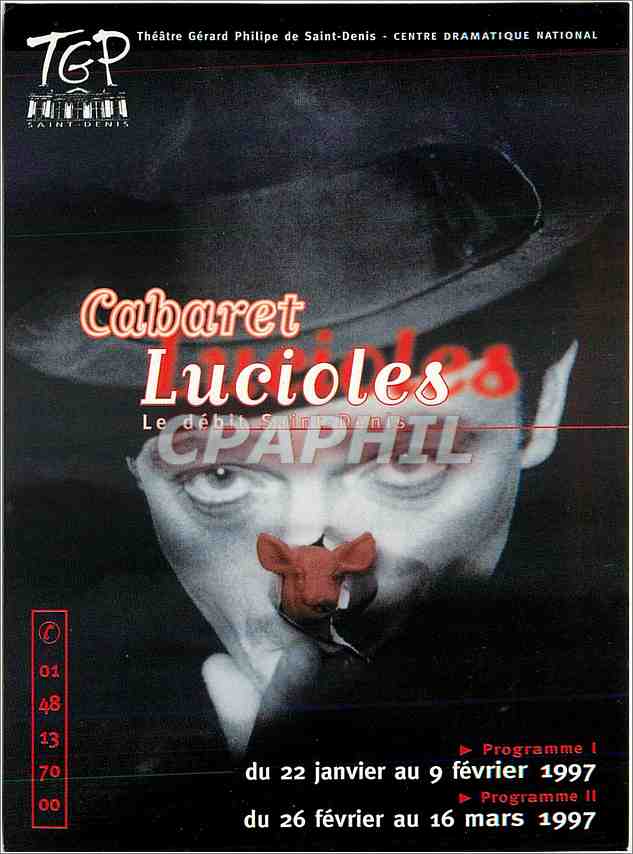 CPM Cabaret lucioles Saint Denis Theatre Gerard Philippe