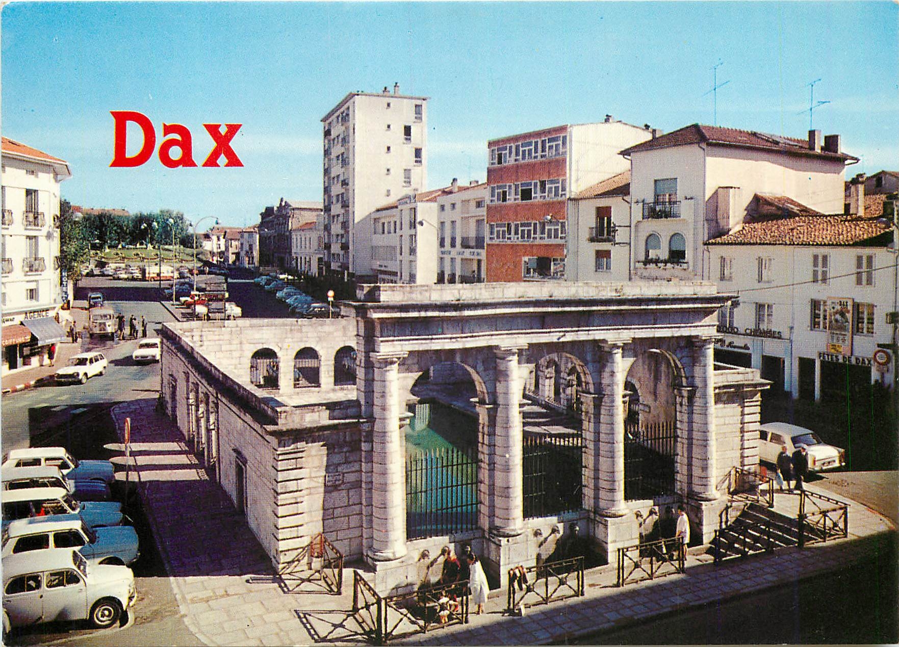 CPM Dax (Landes) La fontaine Chaude au coeur de la ville