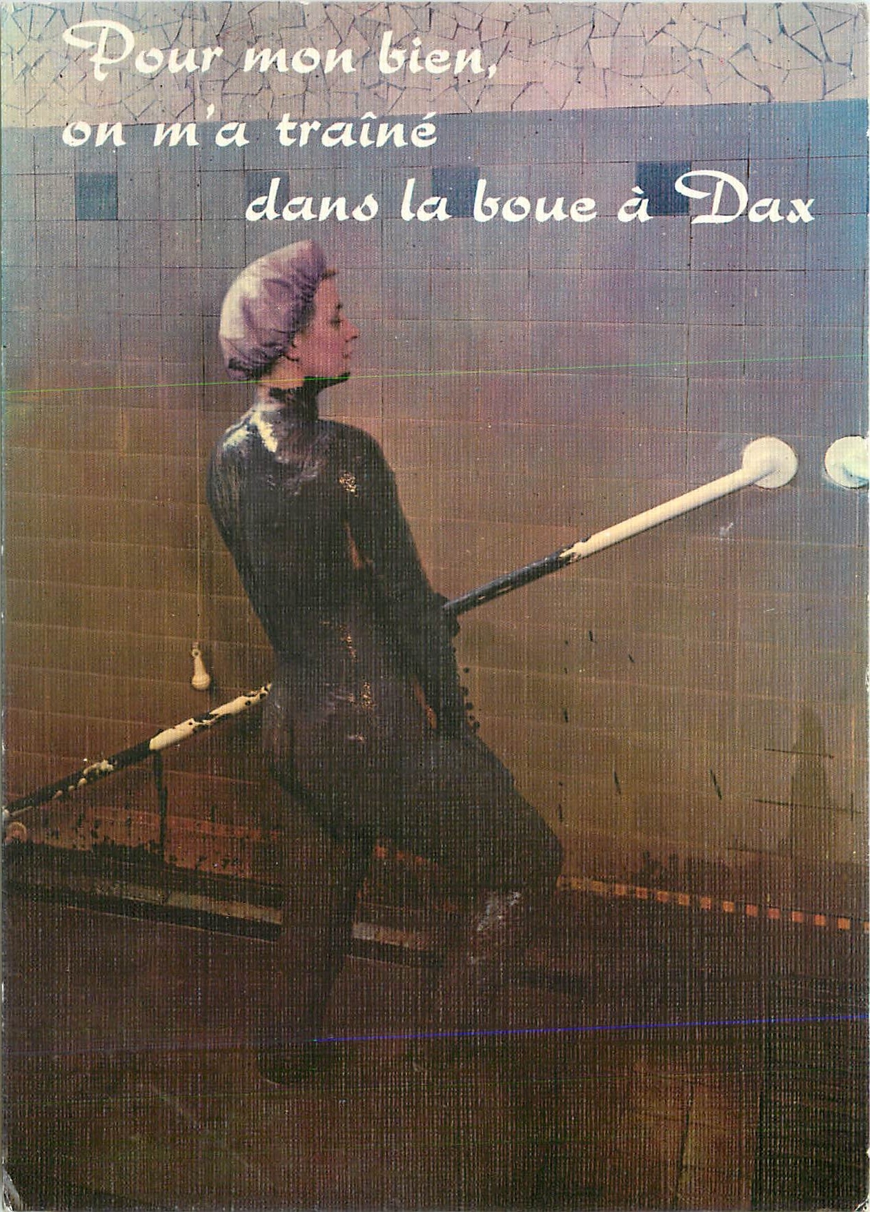 CPM Pour mon bien on m'a traine dans la boue a Dax