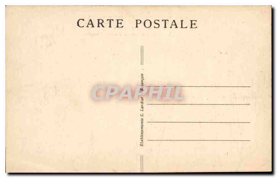 Sites Pittoresques de Franche-Comte- De Champagnole a Nozeroy (Jura)- Le Defilie D'Entre Poste-CPA — Rückseite