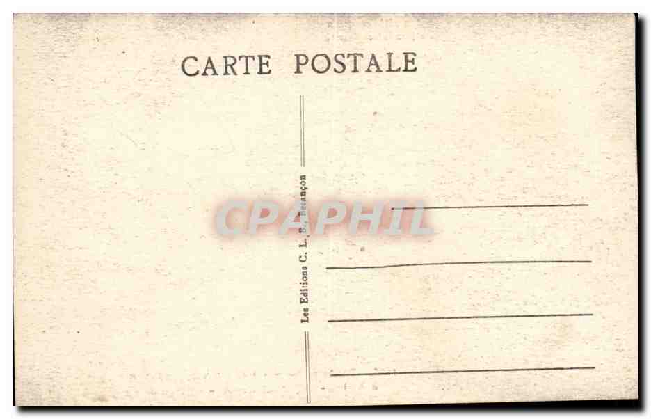 Le Jura Pittoresque- de France-Comte- Route de Champagnole a Saint-Laurent- un Defile -CPA — Rückseite
