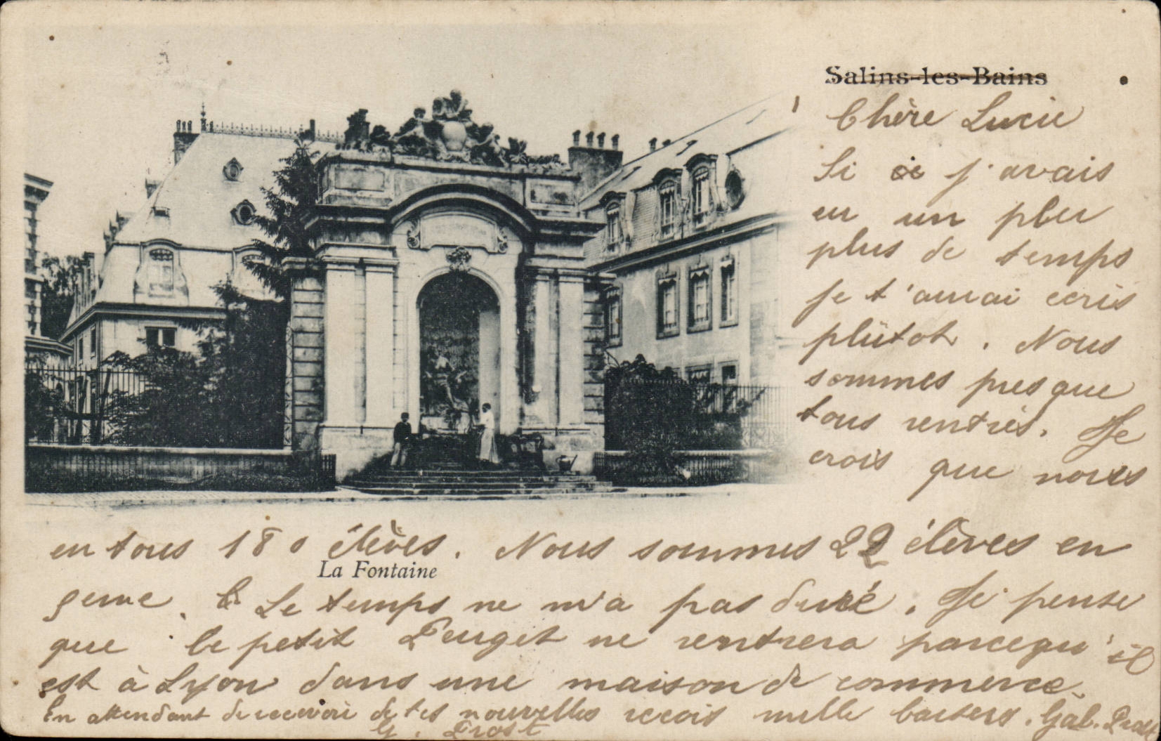 Le Jura Pittoresque-Salins-les-Bains- La Fontaine -CPA