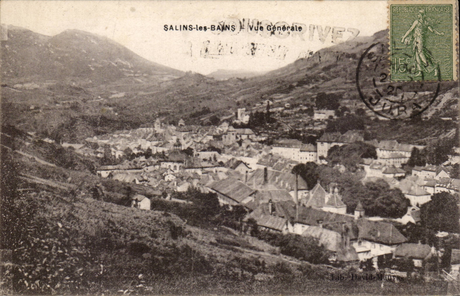 Salins-les-Bains — Vue Générale — Lib. David-Mauryas