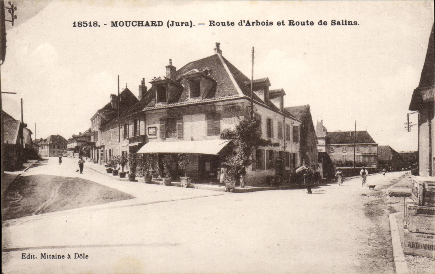 Mouchard (Jura) — Route d'Arbois et Route de Salins — Edit. Mitaine à Dôle