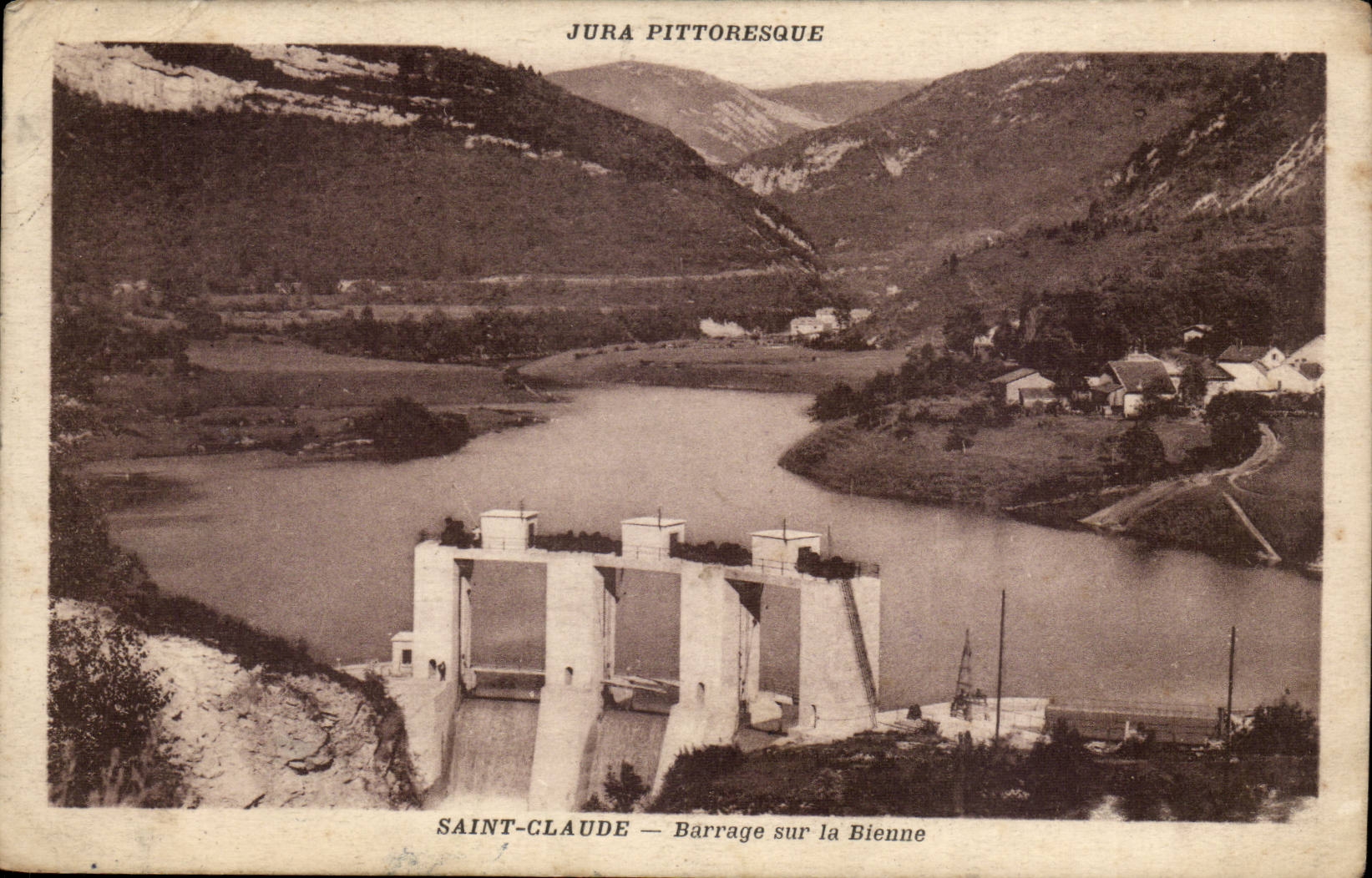 Le Jura Pittoresque- Saint-Claude - Barrage sur la Bienne -CPA