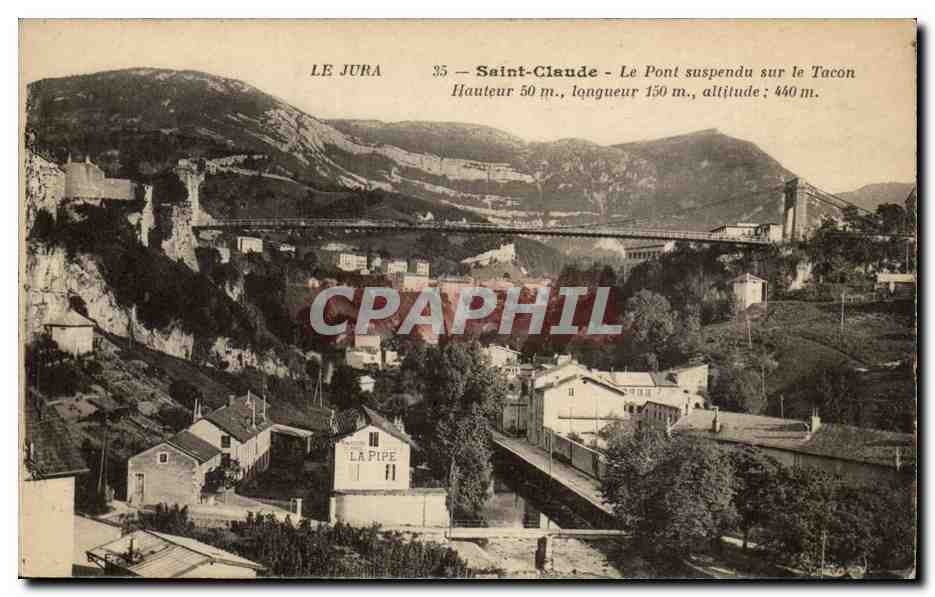 Saint-Claude - Der Hängbrücke über den Tacon — Der Jura, Nr. 35