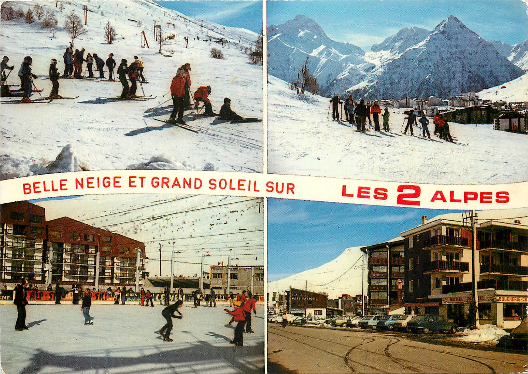 Les 2 Alpes — Schöne Schneefälle und helles Sonnenlicht — Verlag SPADÈM, Nr. 472