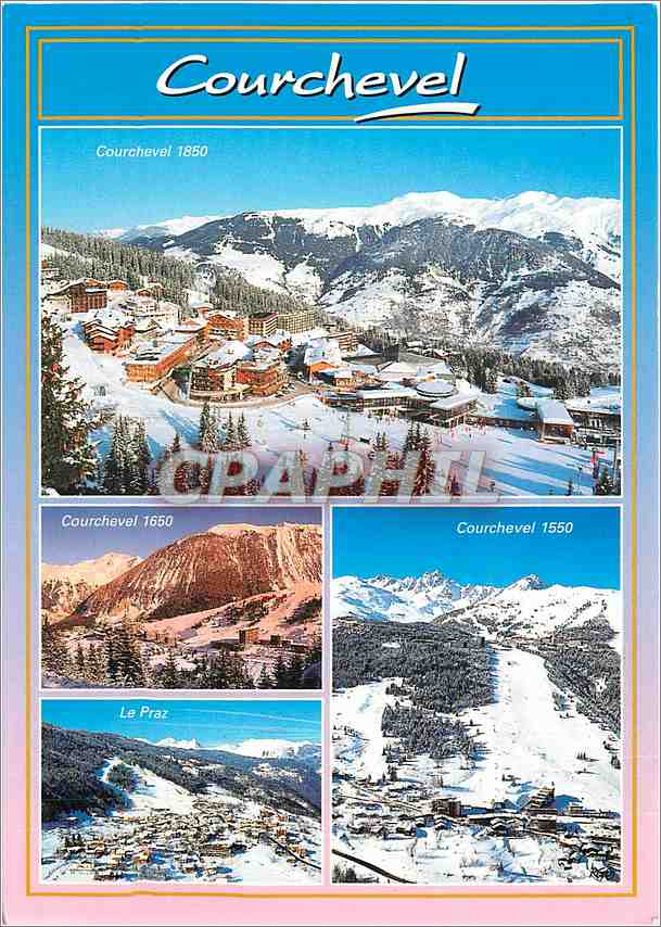 CPM Courchevel 1850 (Savoie) En Tarentaise Vaste Station de renommee mondiale au depart des Trois Va