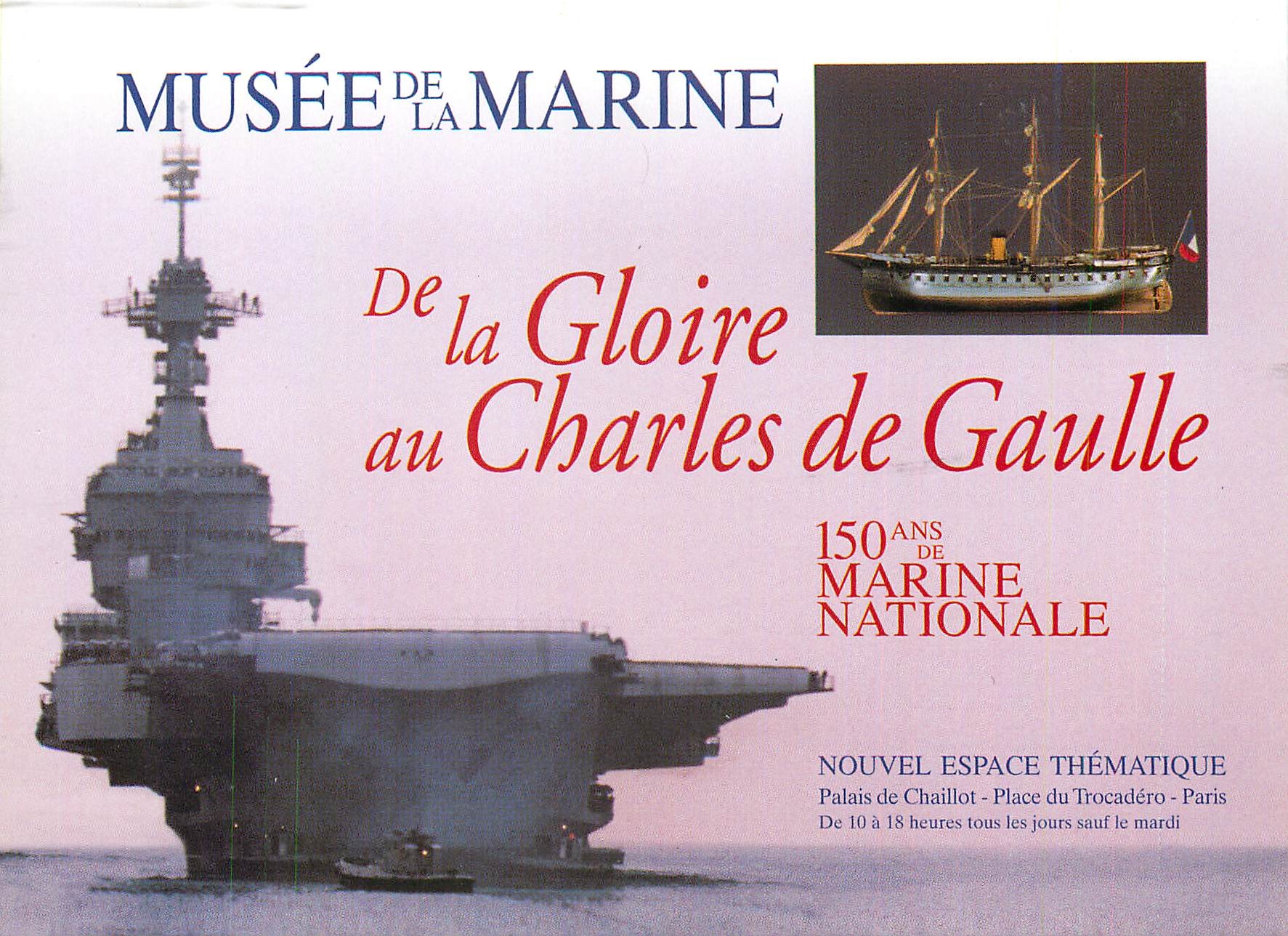 CPM Musee de la Marine Paris Porte Avions Bateau Clemenceau