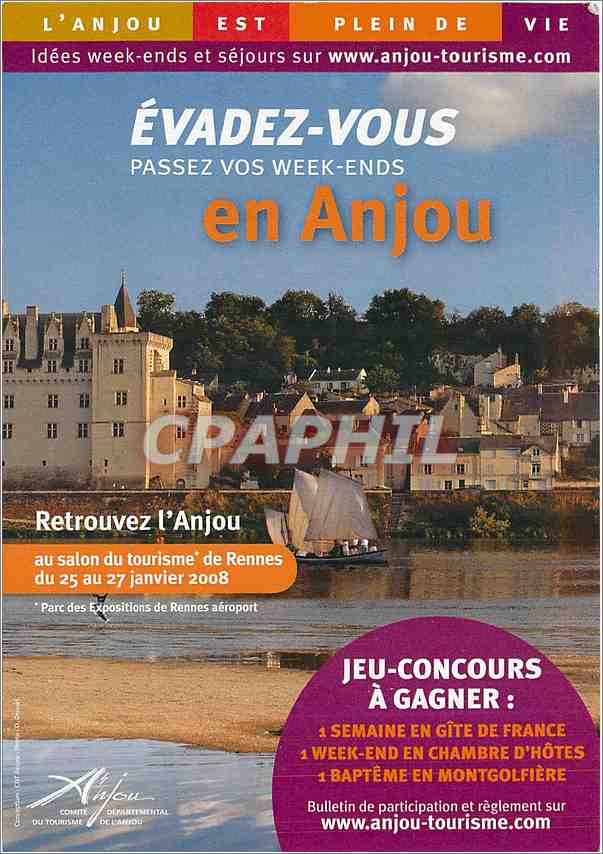 CPA Evader Vous Passez vos Week Endes en Anjou