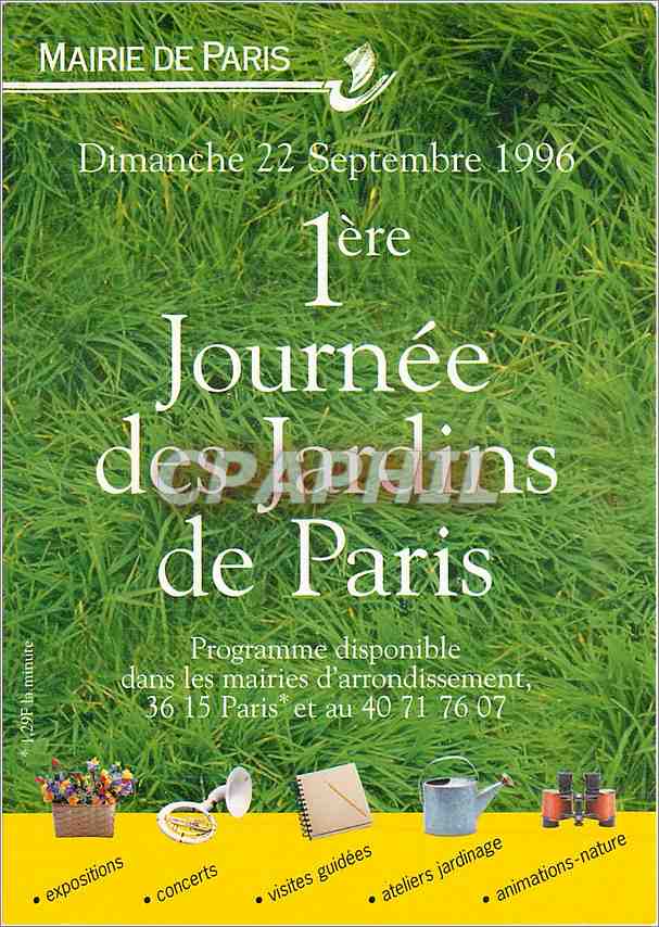 CPA Mairie de Paris Journee des Jardins de Paris