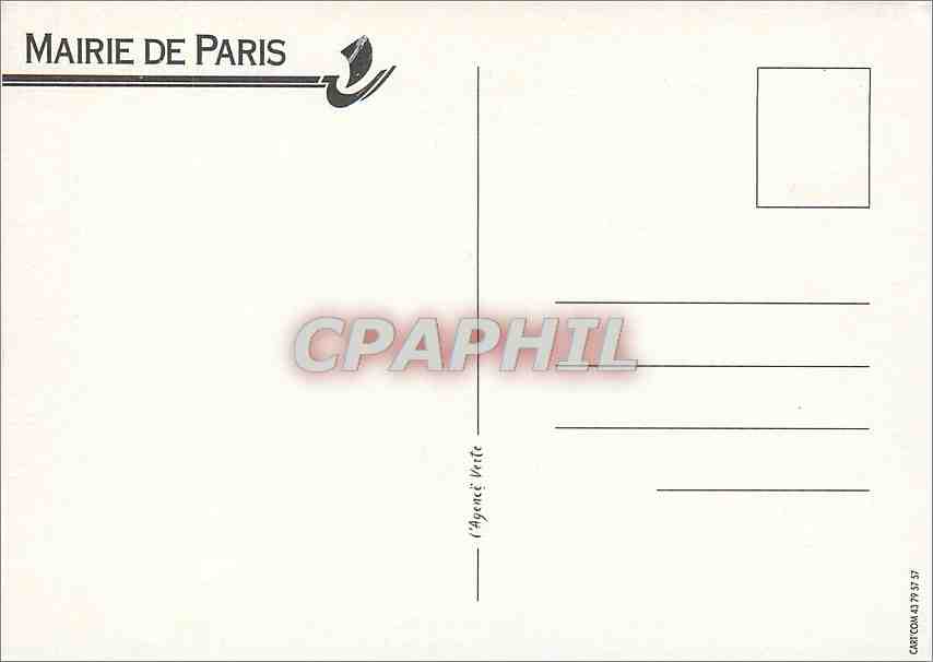 CPA Mairie de Paris Journee des Jardins de Paris — Rückseite