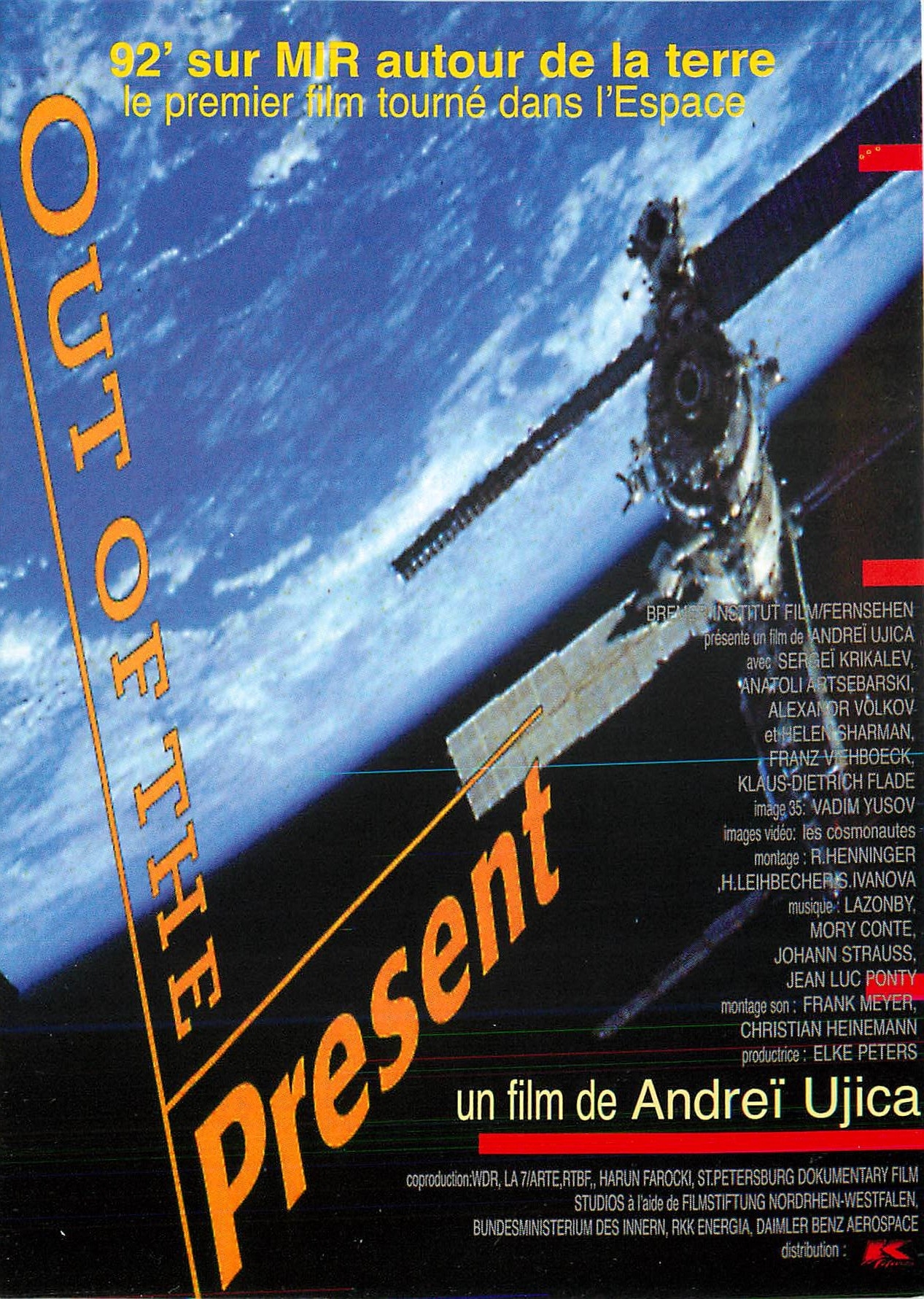 CPM 92'sur Mir autour de la terre le premier film tourne dans l'Espace Espace Cosmos