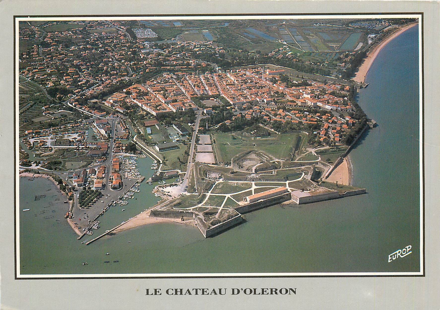 CPM Chateau d'Oleron Le port ostreicole et la cotadelle