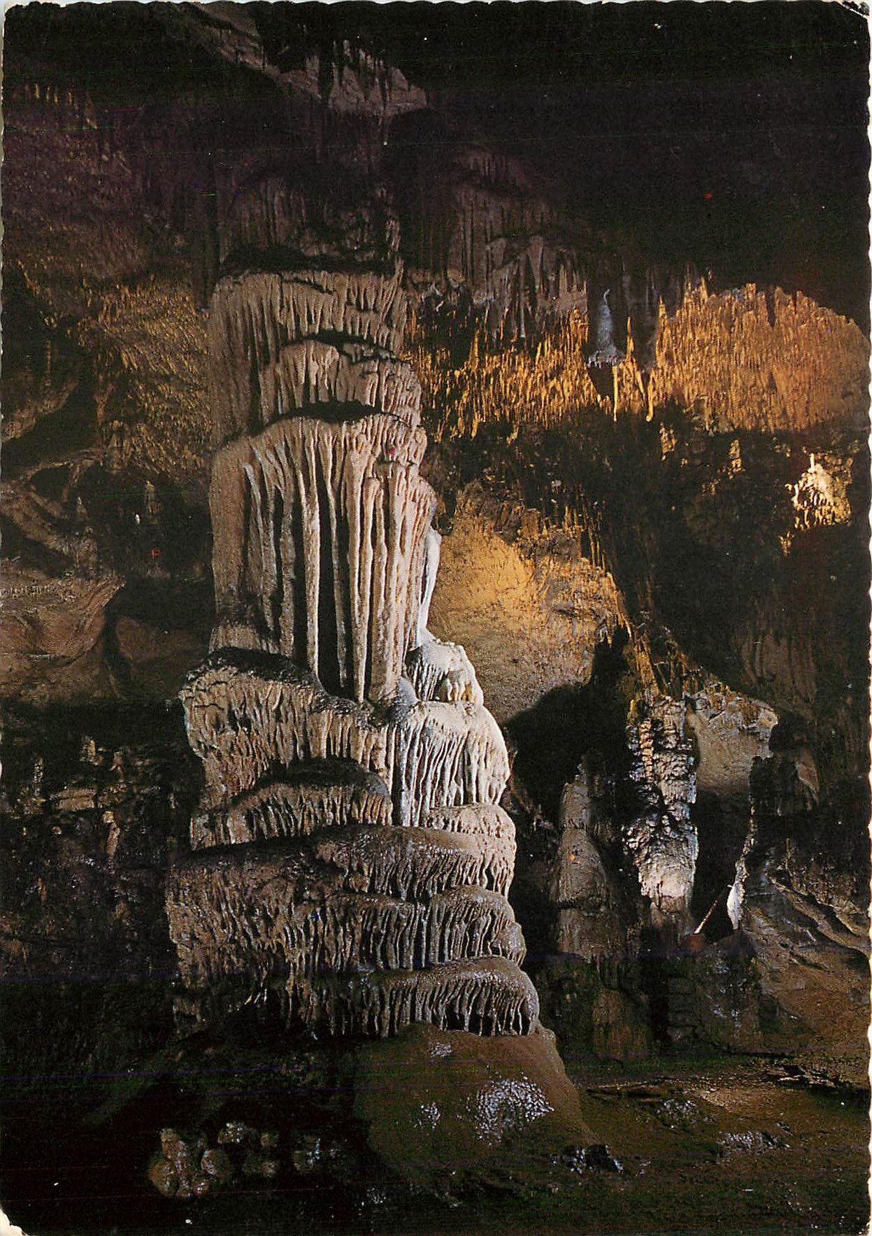 CPM Grotte d'Osselle pres de Besancon (Doubs) salle des trois colonnes