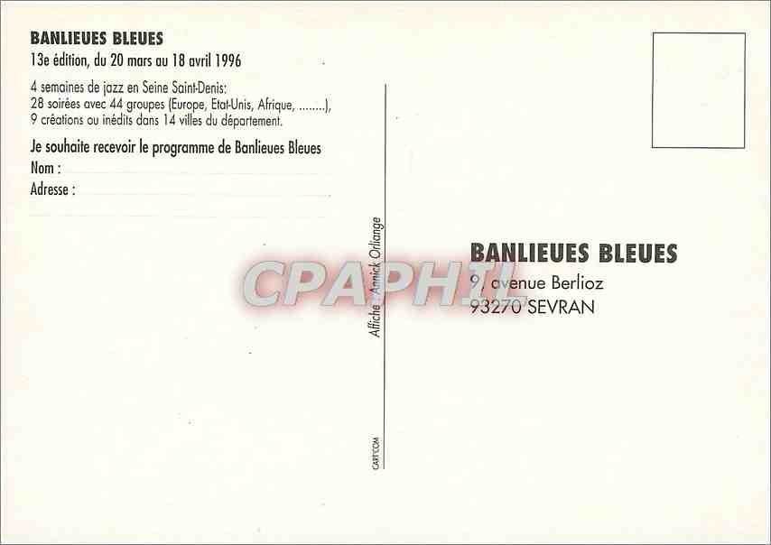 CPM Banlieus Bleues Jazz  — Rückseite