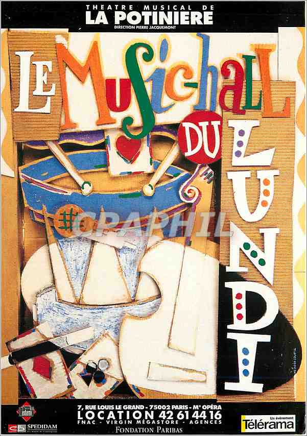 CPM Theratre Musical de la Potiniere 19 et 26 fevrier ute lemper